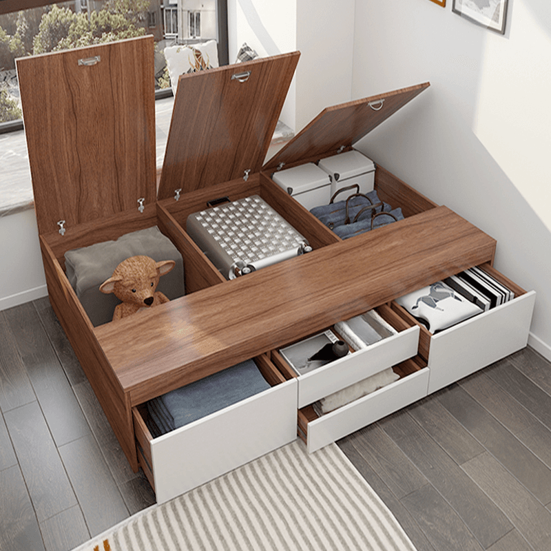Auburn Contemporary Solid Color Storage Included Bed - image 4
