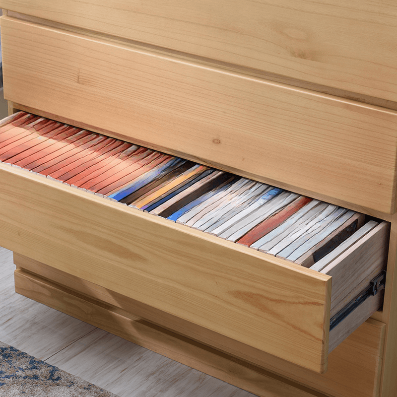 Nordic Cube-Shaped Lacquered Semainier/Console Dresser for Sleeping Room - image 13