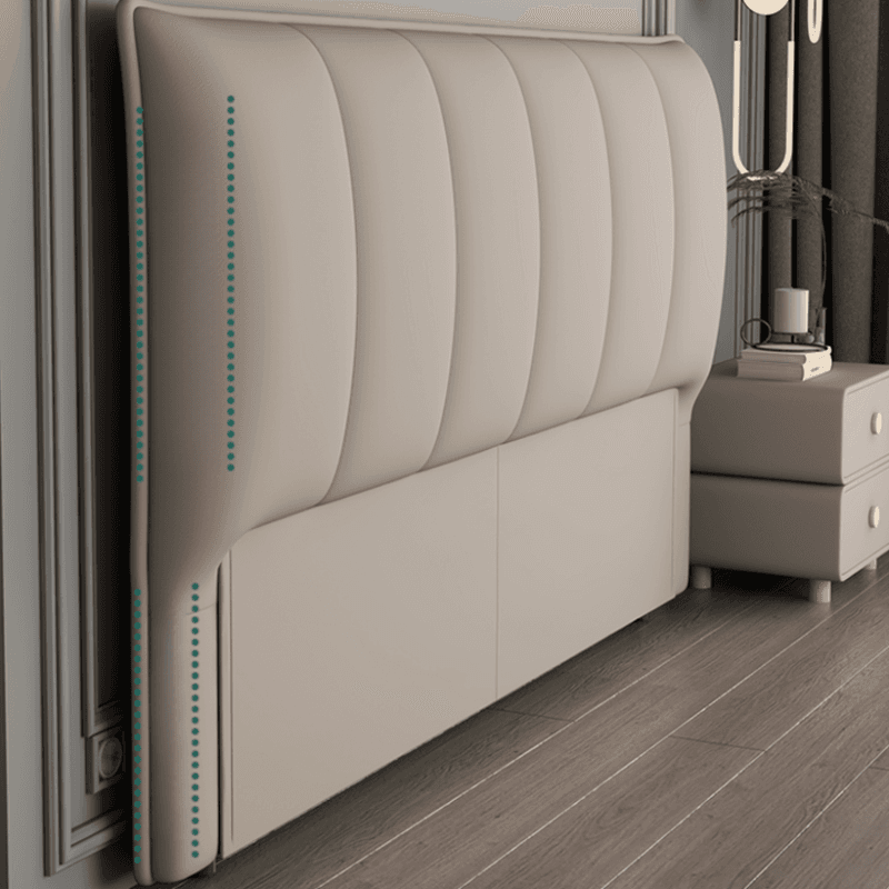 Free-standing Standard No Distressing Rectangle Panel Wood/ Upholstery Sponge Headboard, Standard（36-55“） High, Full(54"W x 75"L)/Twin(38"W x 75"L) Size - image 8