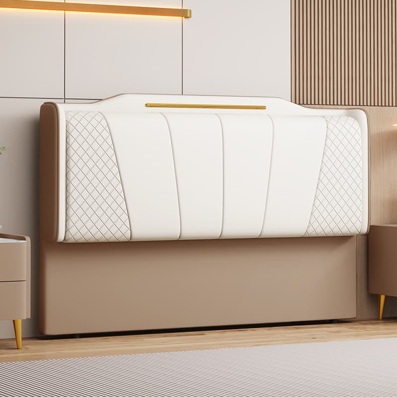 Casual Camelback Wood Panel With Legs & Sponge Cushion for Queen(60"W x 80"L)/Full(54"W x 75"L)/Twin(38"W x 75"L) Bed, Standard（36-55“） - image 7