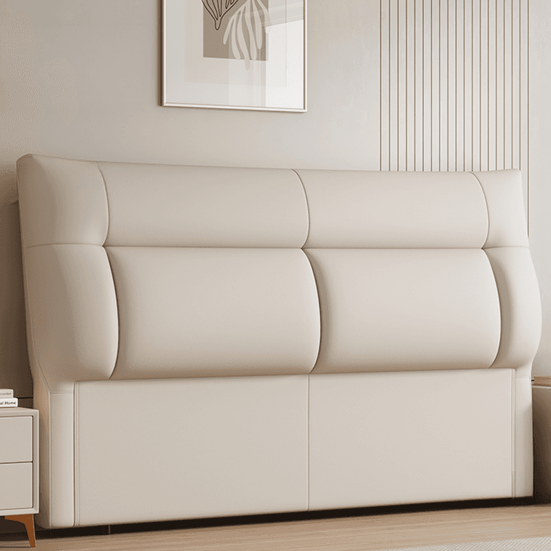 Trendy Panel Headboard in Natural Wood with No Distressing, Rectangle Shape for Queen/Full Bed, Featuring Sponge Upholstery and Standard Height - image 10
