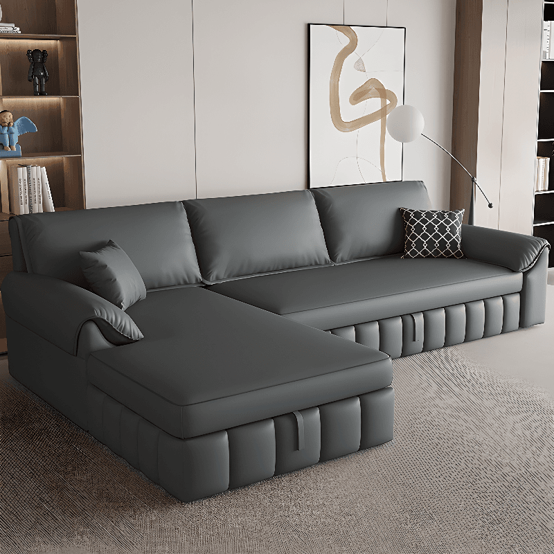 L-Shape/Straight Left Hand Facing/Horizontal Sofa Recliner/Convertible Sofa with Under-seat-storage
