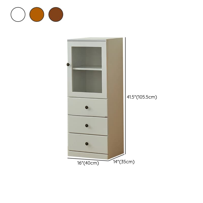 Modish Timber Console Dresser with 3/4/5 Drawers, Hutch Cabinets, and 2 Interior Shelves in Vertical Orientation - image 15