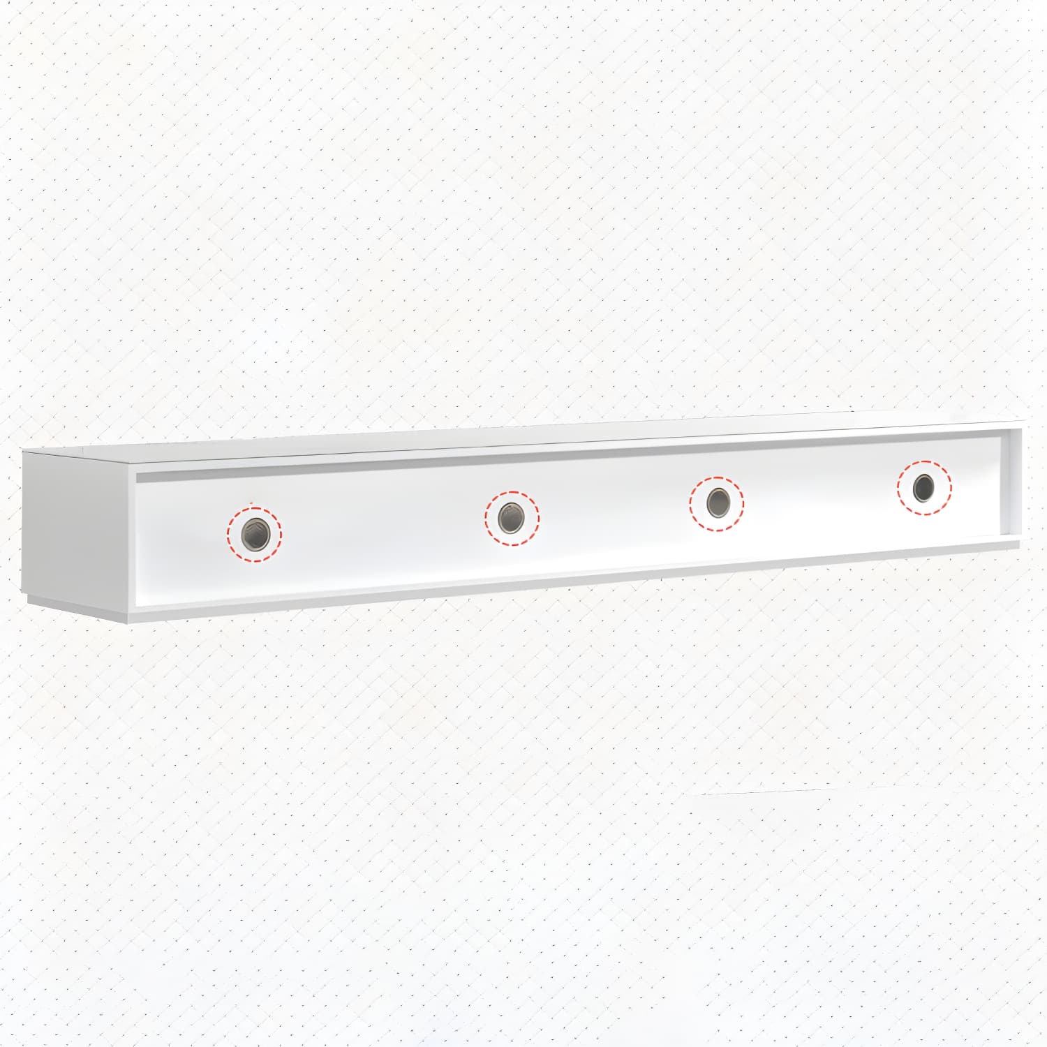White Wood TV Stand Modernism TV Stand With Drawers for living Room - image 12