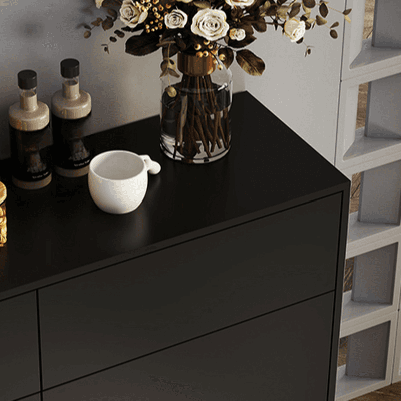 Ground Design Narrow Server with 2 or 1 Drawer, Drawers Storage, Alterable Shelf, and 3 or 2 Doors Tabletop - image 9