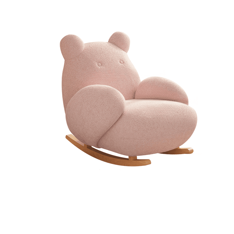 Contemporary Upholstered Rocking Chair with Cushioned Round Arm, Ottoman Included/Not Included - image 3