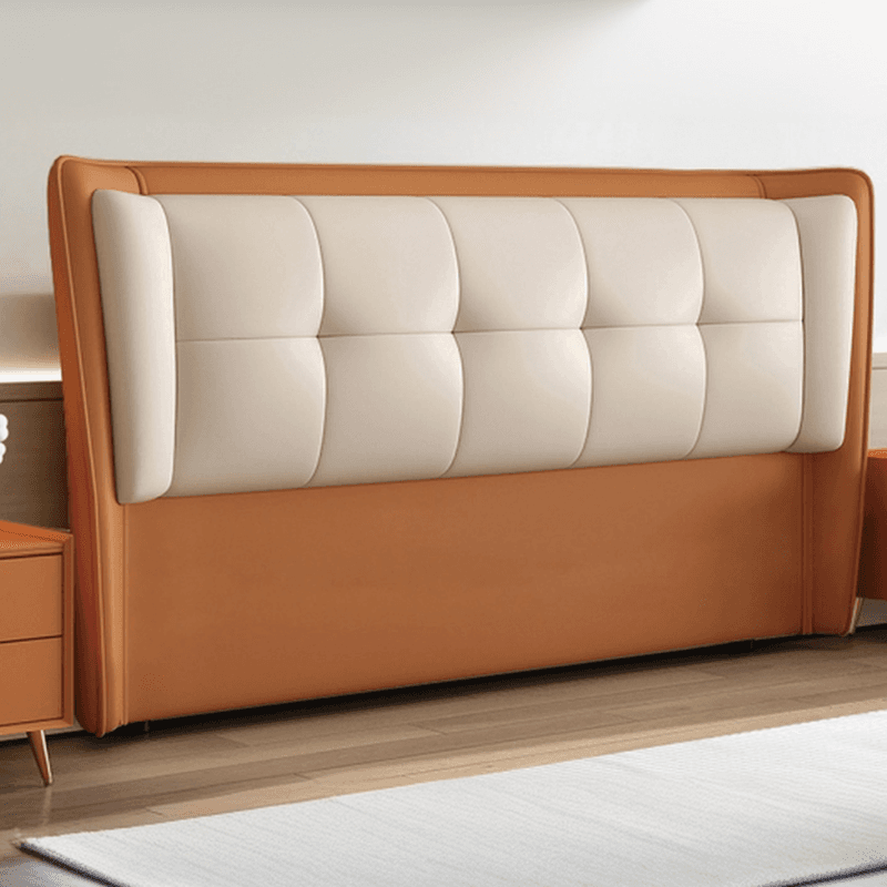 Modish No Distressing Button-tufted Wingback Headboard in Rectangle Shape for King/Twin XL/Queen Bed with Sponge Upholstery Fill and Standard Height - image 7