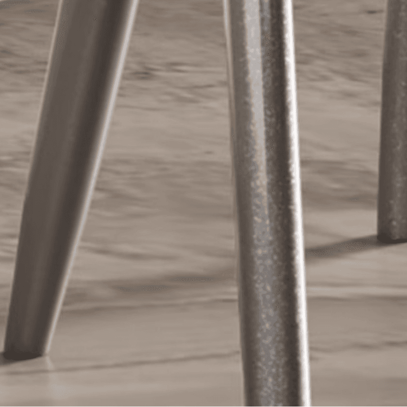 Modish Armless Chair with Exposed Back, Cushioned, Grey Steel Legs - image 18
