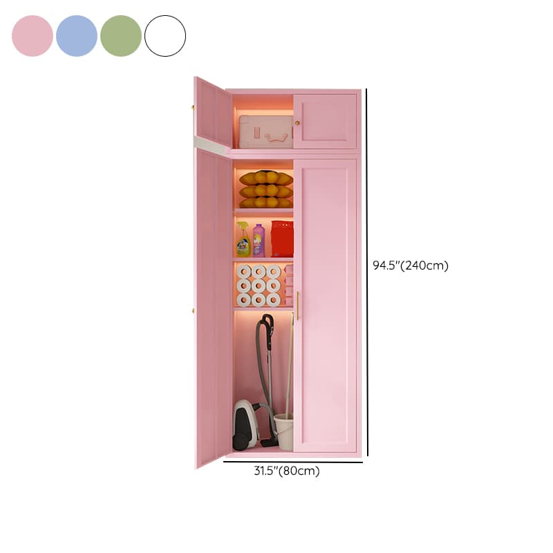 Modern Metal Rectangular Lacquered Accent Cabinet with Adjustable Shelves and No Drawers - image 14