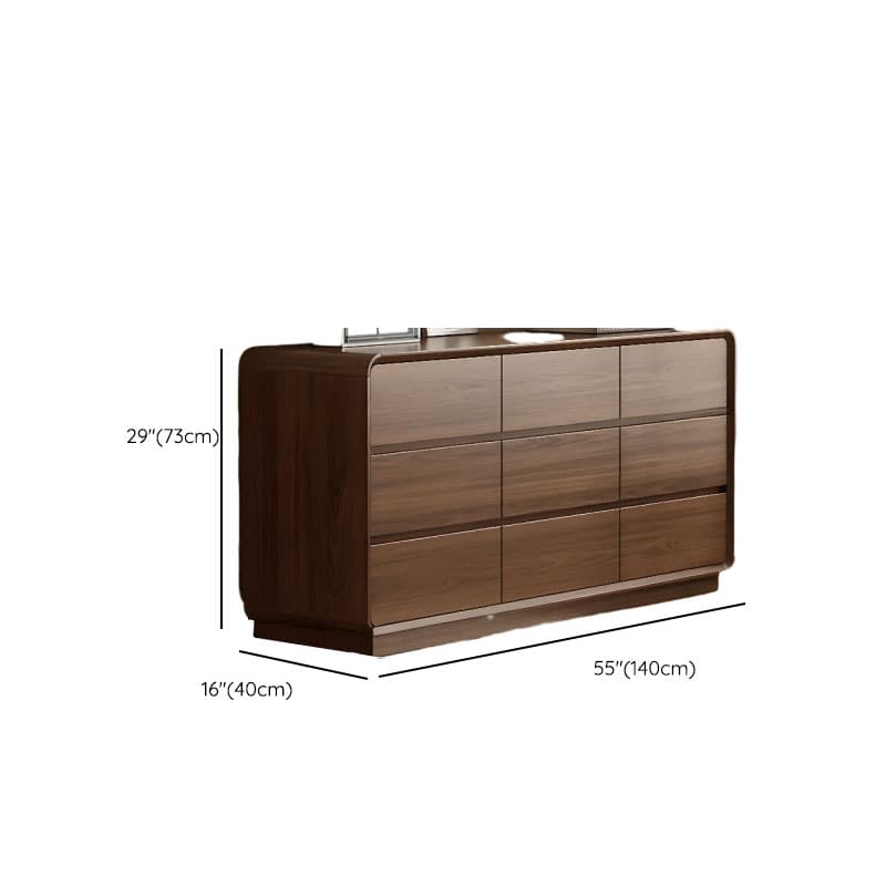 Cocoa Casual Rubberwood Console Dresser/Semainier for Sleeping Quarters with 6/9/5 Drawers in Horizontal/Vertical Orientation - image 17