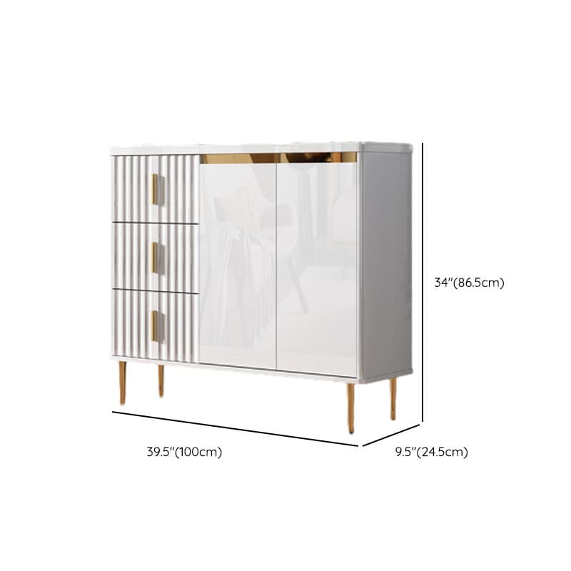 Luxurious Chalk Stone Standard Flooring Sideboard with 3 Doors & Variable Shelf - image 20