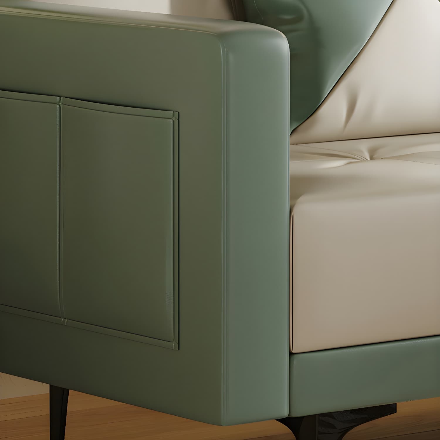 Modern Folding Double Chaise in Natural Color for Drawing Room - image 16