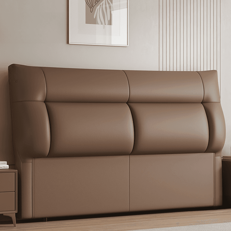 Trendy Panel Headboard in Natural Wood with No Distressing, Rectangle Shape for Queen/Full Bed, Featuring Sponge Upholstery and Standard Height - image 3