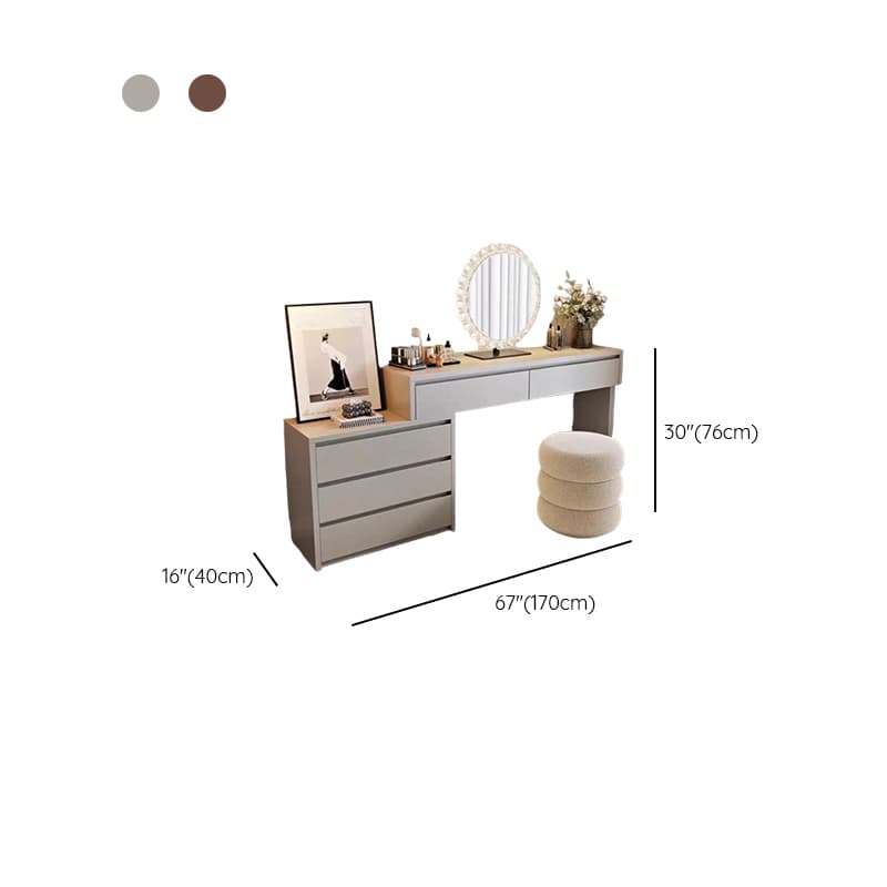 Multi-Purpose Vanity Set with LED Lighting, Scalable, Push-Pull, Adjustable Touch, and Adjustable Brightness - image 17