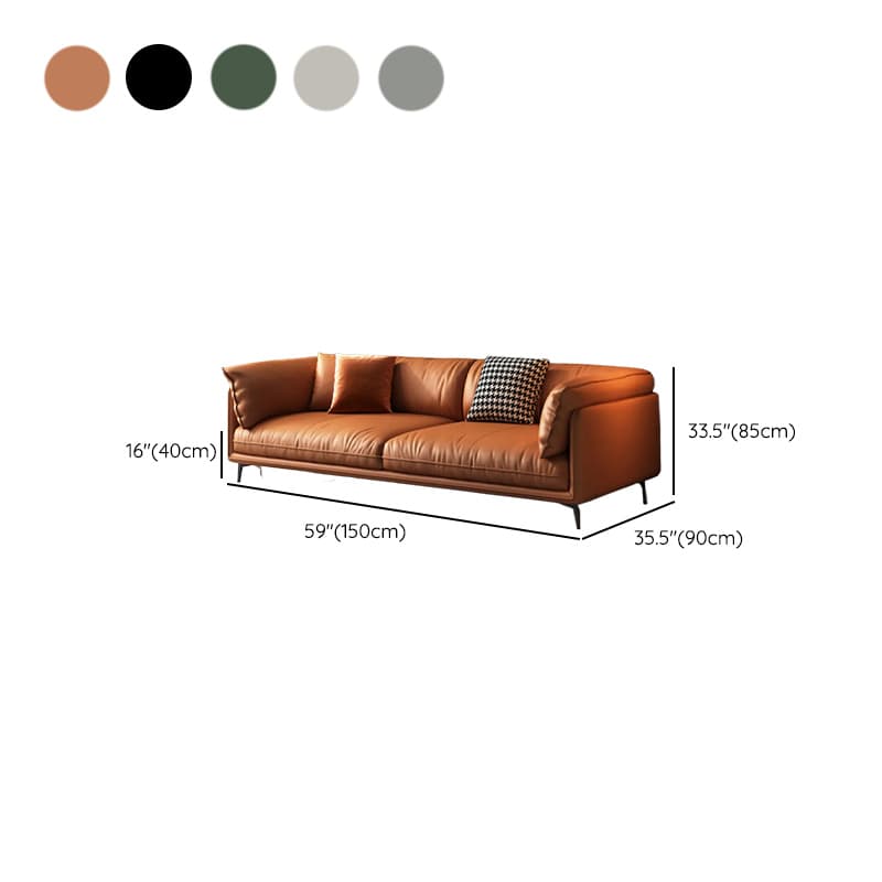 Casual Water Resistant Solid Color Sofa Couch in Grey/Citrus Color/Off-White, Flexible Seating for 4-seater/3-seater/for 2 - image 19