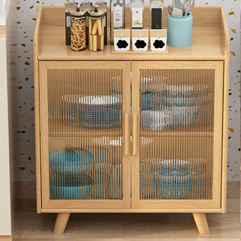 Scandinavian Style Narrow Wood Cabinet 40 cm Buffet & Sideboard Without Drawers Server - image 18