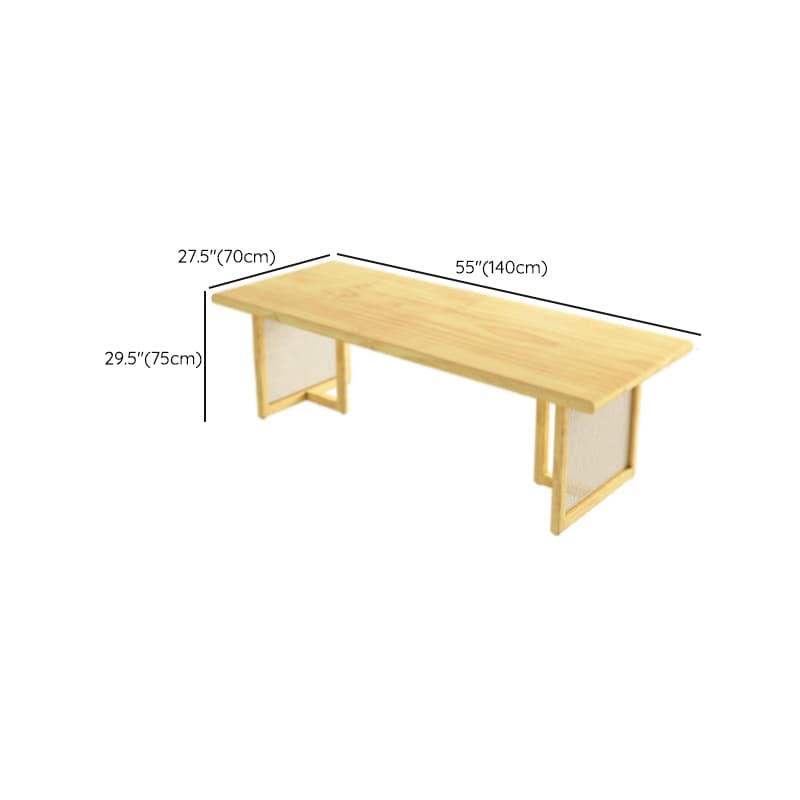 Natural Pine Wood Dining Table Set in Natural Color for 4 People/11 People/Seats 8 - image 13