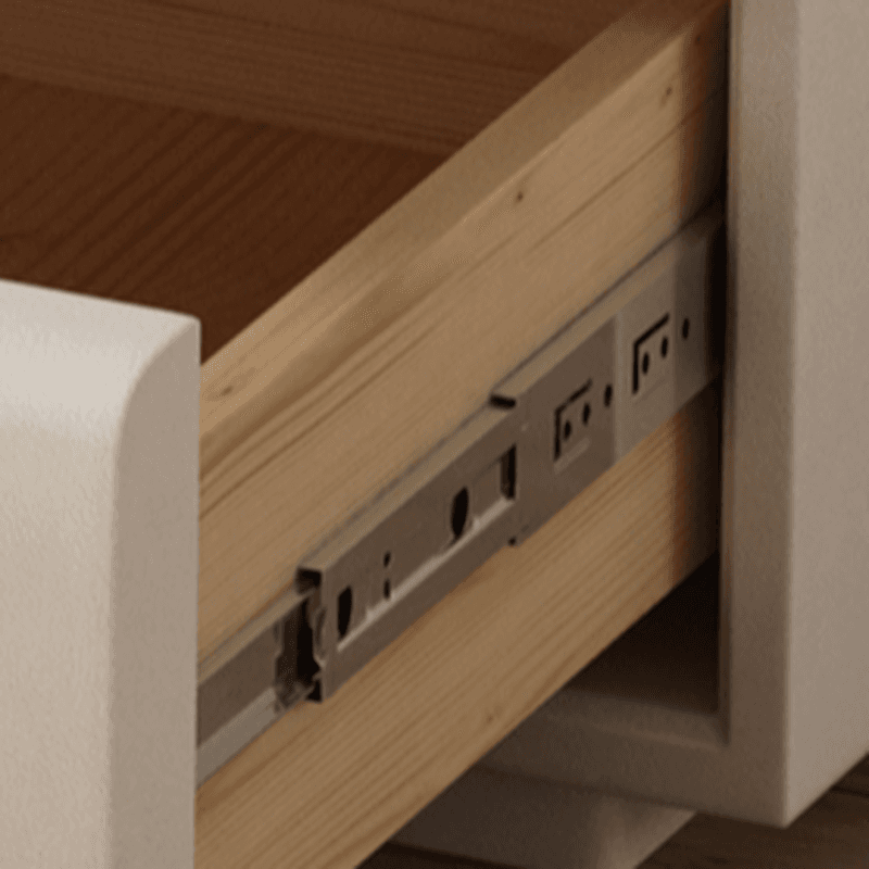 Minimalist 2-Tier Synthetic Leather Countertop Drawer Storage Nightstand - image 11