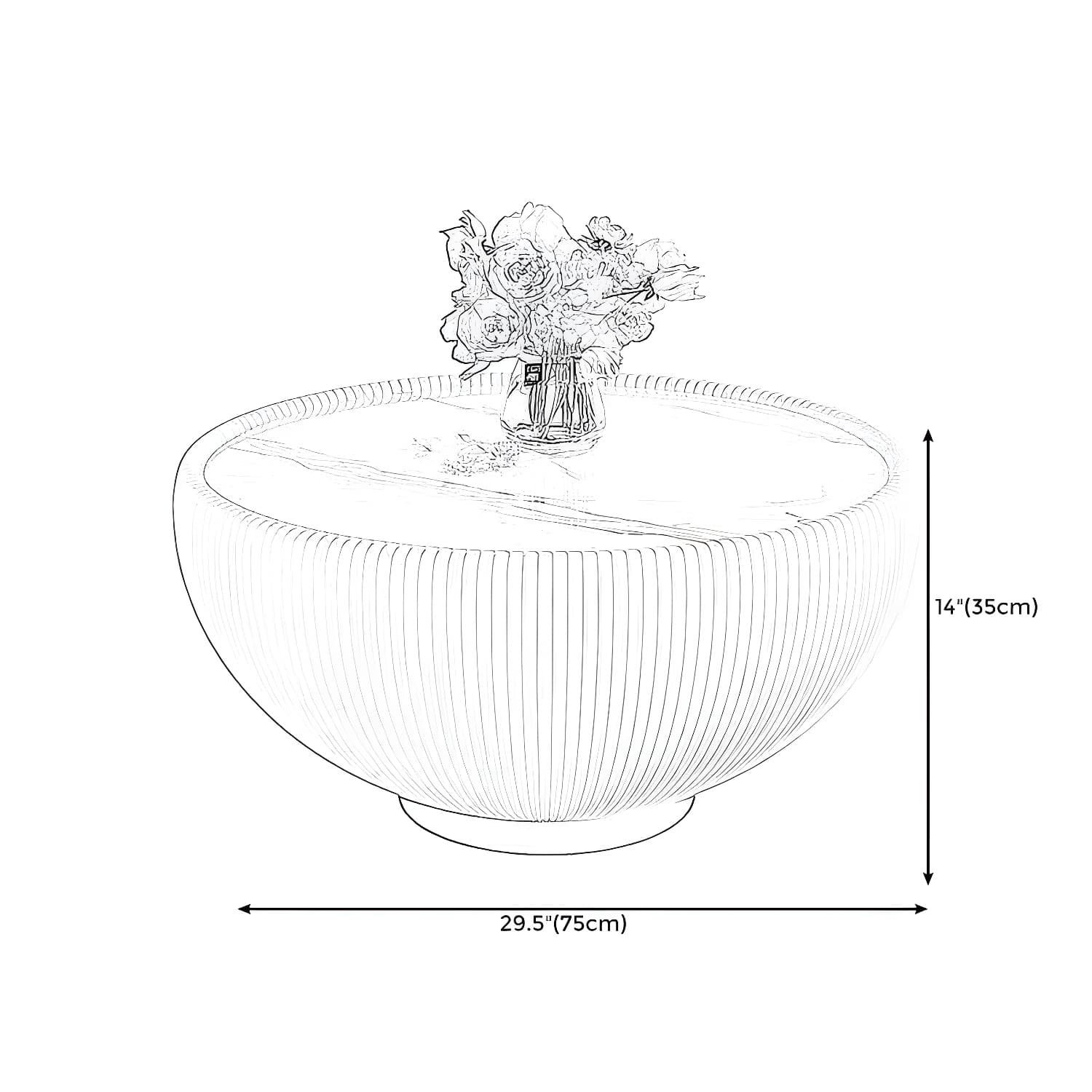 Square Block Base Cocktail Table Rock Plate Desktop Round Coffee Table with Metal Base - image 20