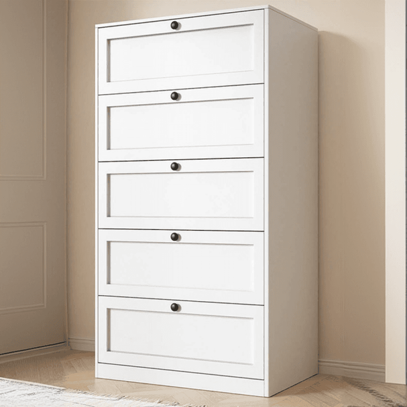 Minimalist Iron Vertical Bachelor Chest with Multiple Drawer Options
