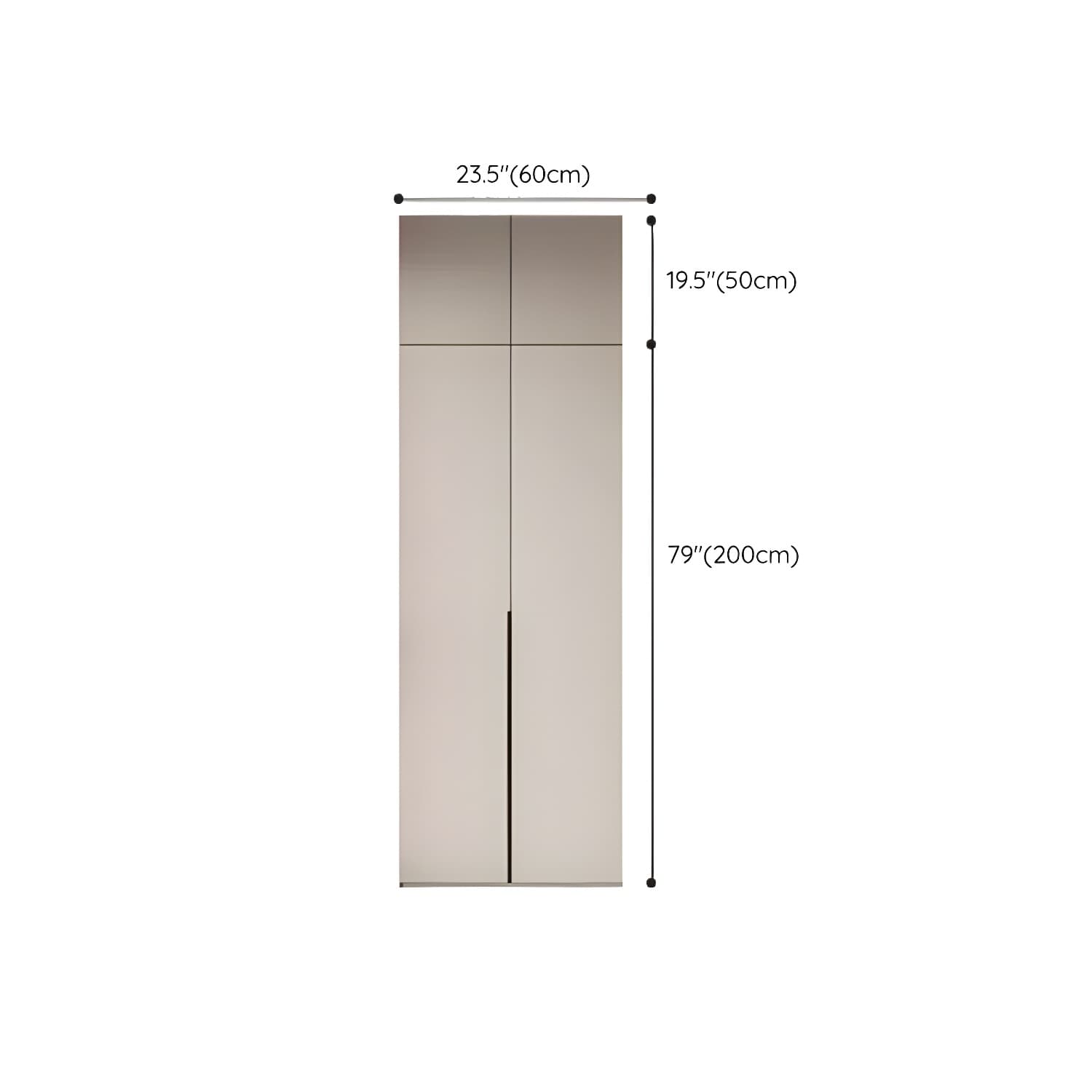 Modern Grey Wood Armoire with Solid Construction and Limited Warranty - image 27