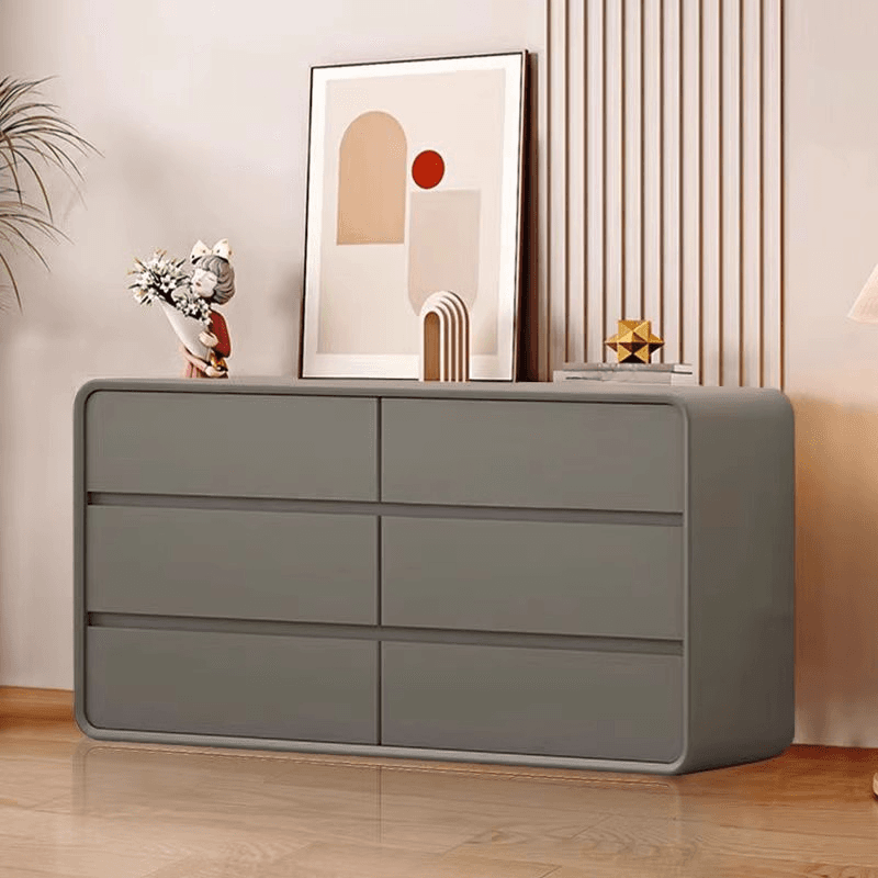 Simple Lumber Horizontal Double Dresser for Sleeping Room, 8 Drawers/6 Drawers