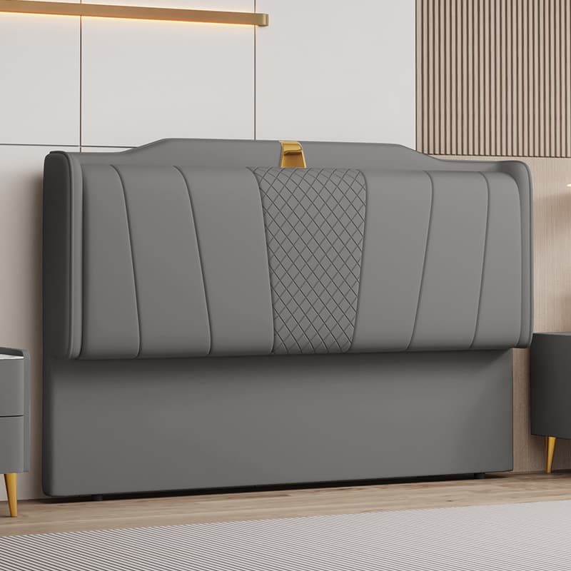Modish Style Panel Headboard in Pine Wood with No Distressing, Rectangle Shape for Queen/Full/Twin XL Bed, Featuring Sponge Upholstery and Standard Height