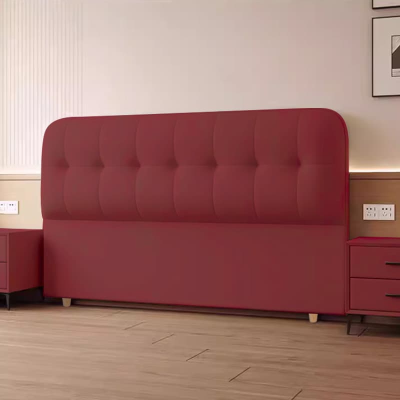 Trendy Panel Headboard with No Distressing, Piled Tufted Rectangle Design for King/Queen/Full Bed, Featuring Sponge Upholstery and Standard Height