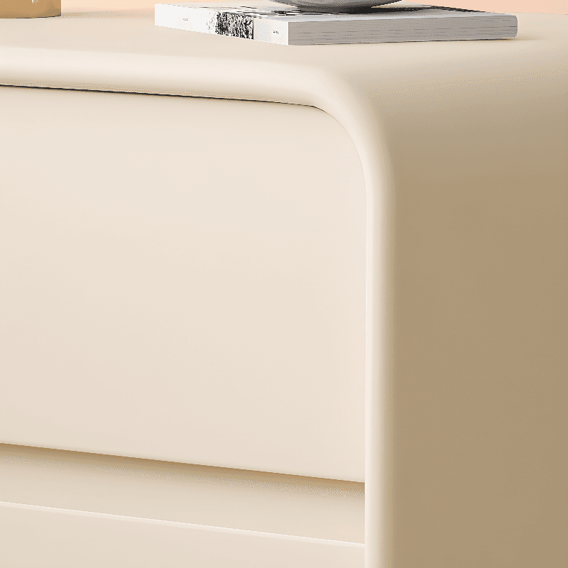Organic Modern 3 Tiers Nightstand With Drawer Organization Featuring Pleather Countertop - image 11