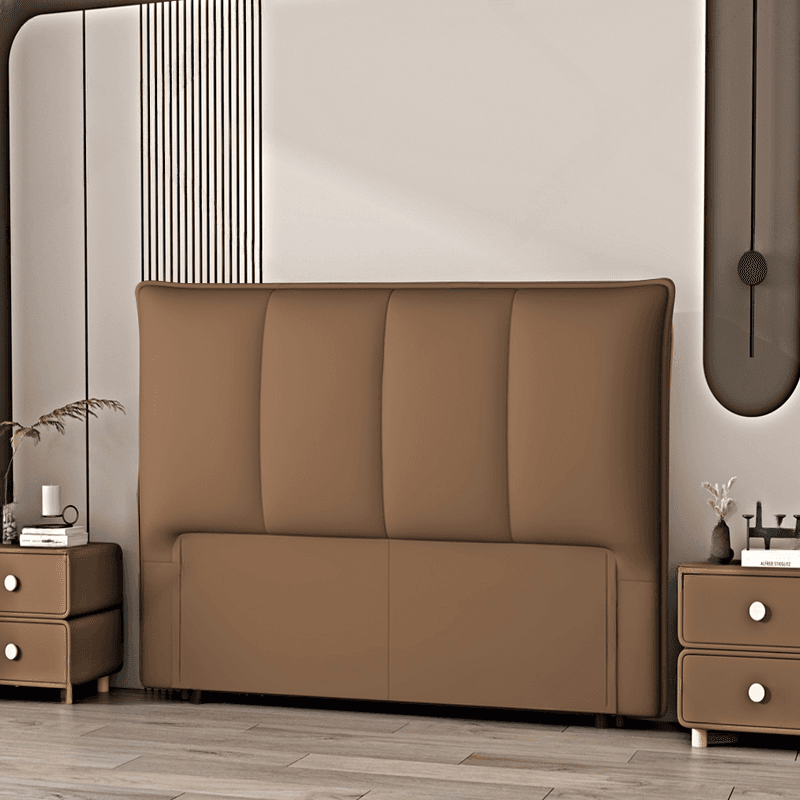 Free-standing Standard No Distressing Rectangle Panel Wood/ Upholstery Sponge Headboard, Standard（36-55“） High, Full(54"W x 75"L)/Twin(38"W x 75"L) Size - image 3