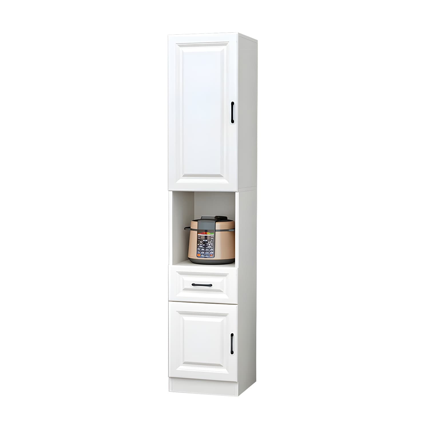 Wood Glam Server with Cabinets and Drawers - Narrow Size - Stylish and Functional - image 13
