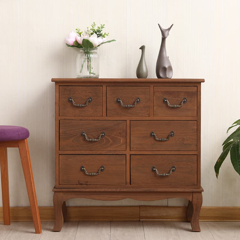 French Wood Vertical Console Dresser with 9 Drawers/7 Drawers/10 Drawers - image 11