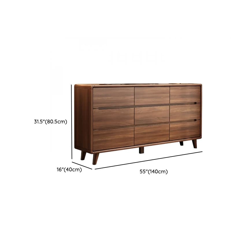 Simple Timber Console Dresser/Semainier/Bachelor Chest Horizontal/Vertical with 9 Drawers/6 Drawers/5 Drawers for Sleeping Quarters - image 22