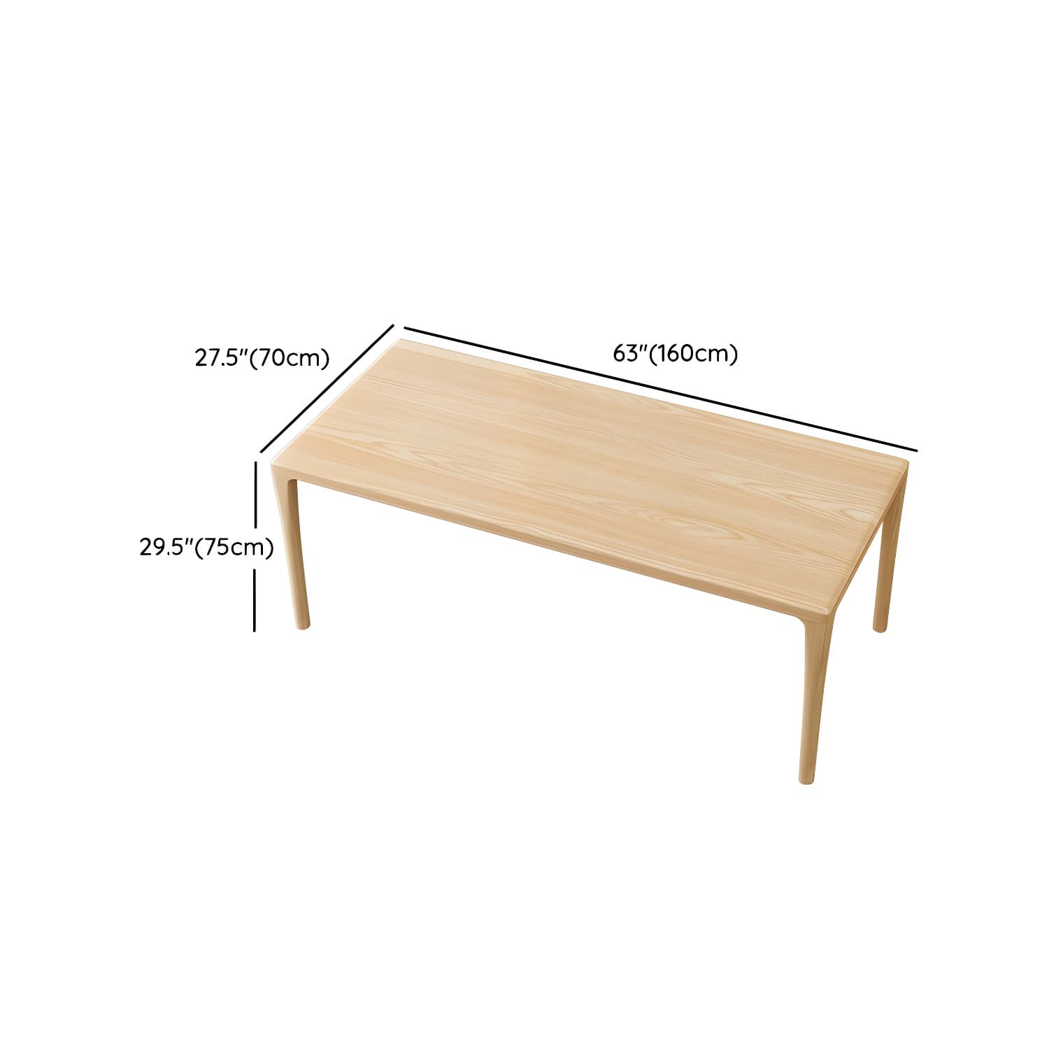 Modern Rectangle Wood Dining Table 1/5/6/7 Pieces Dining Set for Dining Room - image 14