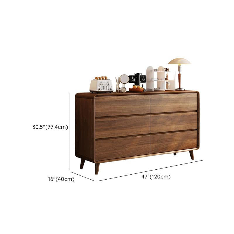 Cocoa Modern Simple Style Manufactured Wood Double Dresser/Bachelor Chest/Semainier with 6/3/5 Drawers Horizontal/Vertical - image 15