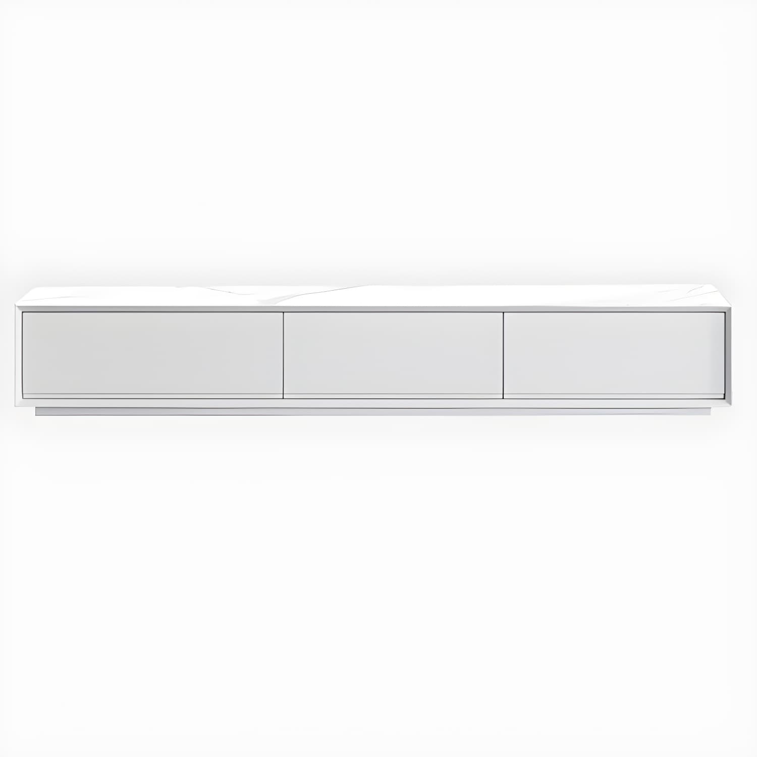 White Wood TV Stand Modernism TV Stand With Drawers for living Room