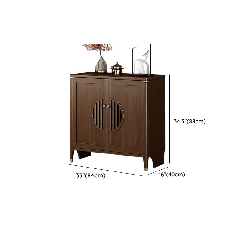 Espresso Standard/Wide/Narrow Timber Sideboard with 4 Doors/3 Doors/2 Doors, Adaptable Shelf and Pantry Hutch, 3 Drawers/6 Drawers/2 Drawers Included/Not Included - image 27