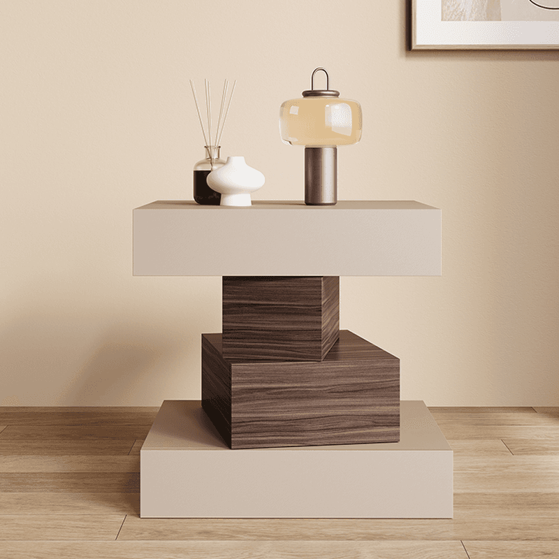 Scandinavian Synthetic Leather Drawer Storage Nightstand with 4 Drawers - image 10