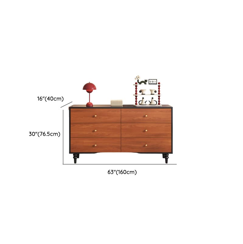 Cocoa Simple Manufactured Wood Bachelor Chest/Console Dresser/Lingerie Chest with 6/5/3 Drawers Vertical/Horizontal - image 18