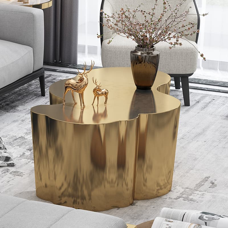 Modern Irregular Nested Board Game Coffee Table for Living Room - image 9