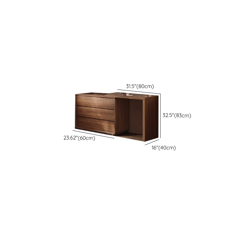 Modish Large/Standard Vanity Set with Natural Wood Table Top, Cream Chair, 3 Drawers/6 Drawers, Light Up Mirror - image 6