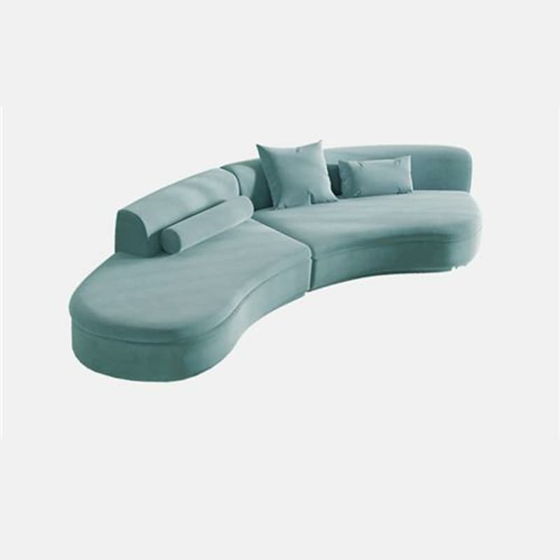 Trendy Seats 4/Seats 3 Armless Curved Sofa Recliner with Sponge Fill Cushions