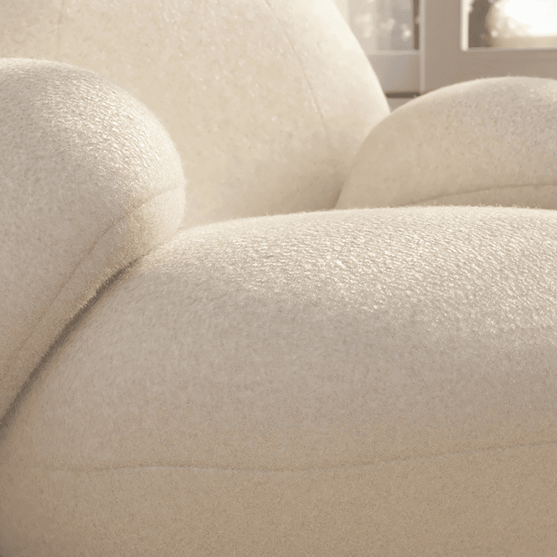 Contemporary Upholstered Rocking Chair with Cushioned Round Arm, Ottoman Included/Not Included - image 9