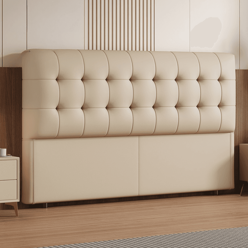 Trendy Panel Headboard with No Distressing, Piled Tufted Rectangle Design for King/Queen/Full Bed, Featuring Sponge Upholstery and Standard Height - image 10
