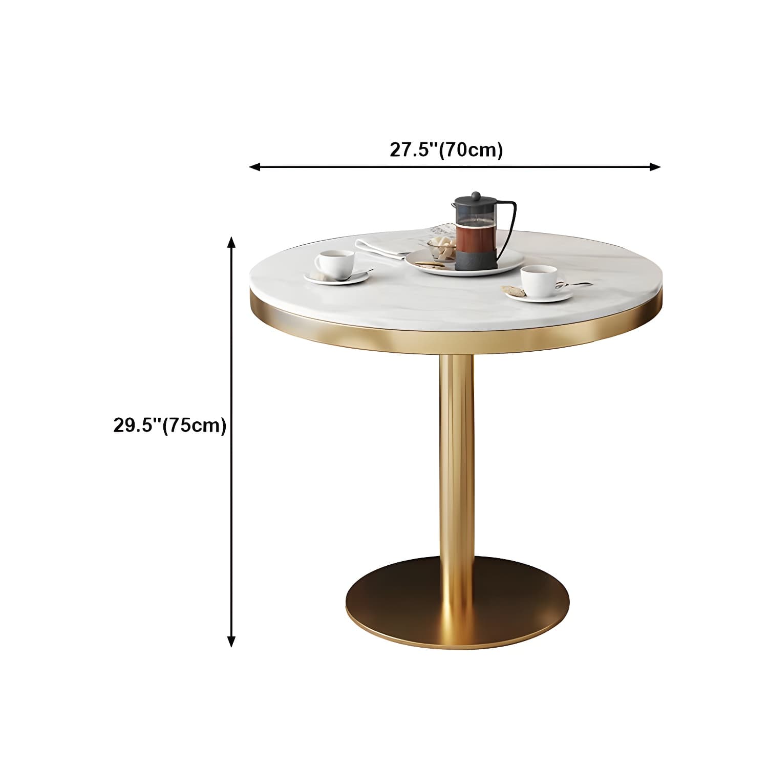 Sintered Stone Dining Table Traditional Luxury Dining Table with Gold Base - image 30