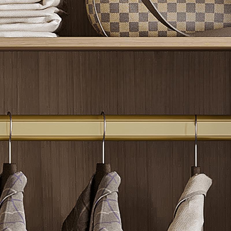 Casual White Lumber Wardrobe Closet with Soft Close Drawer, Door, Interior Shelves, and Clothing Rod - image 5