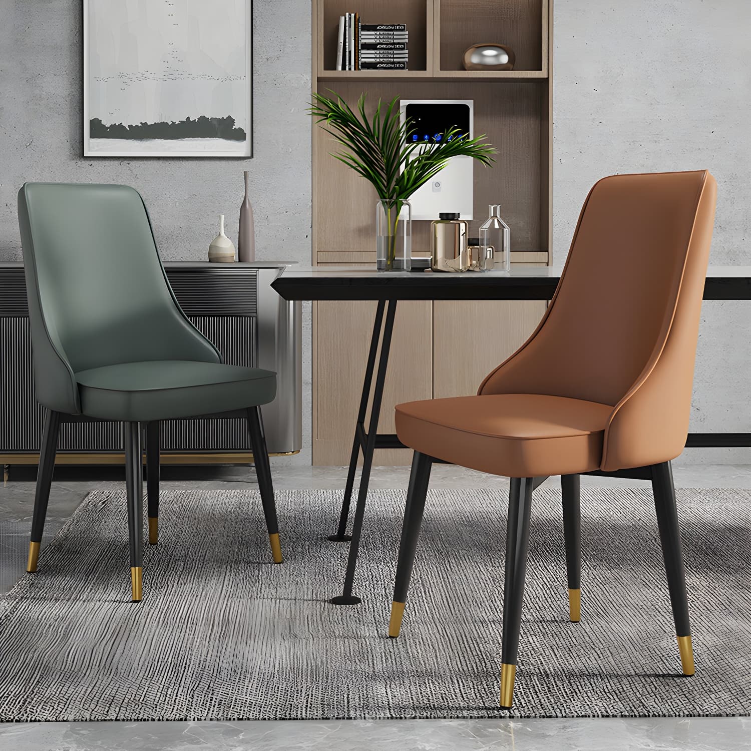 Glam Style Side Chair Upholstered Dining Chair for Dining Room - image 13