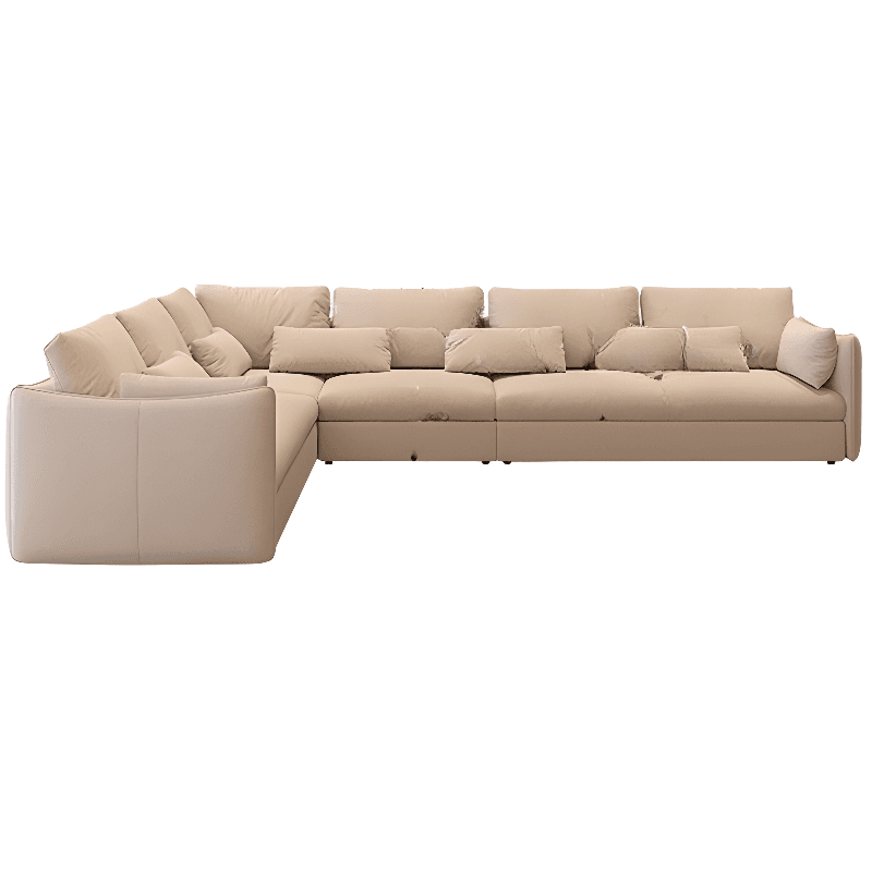 Straight/L-Shape Horizontal/Right Ink/White Sofa Couch/Sofa Recliner with Concealed Support for Drawing Room - image 5