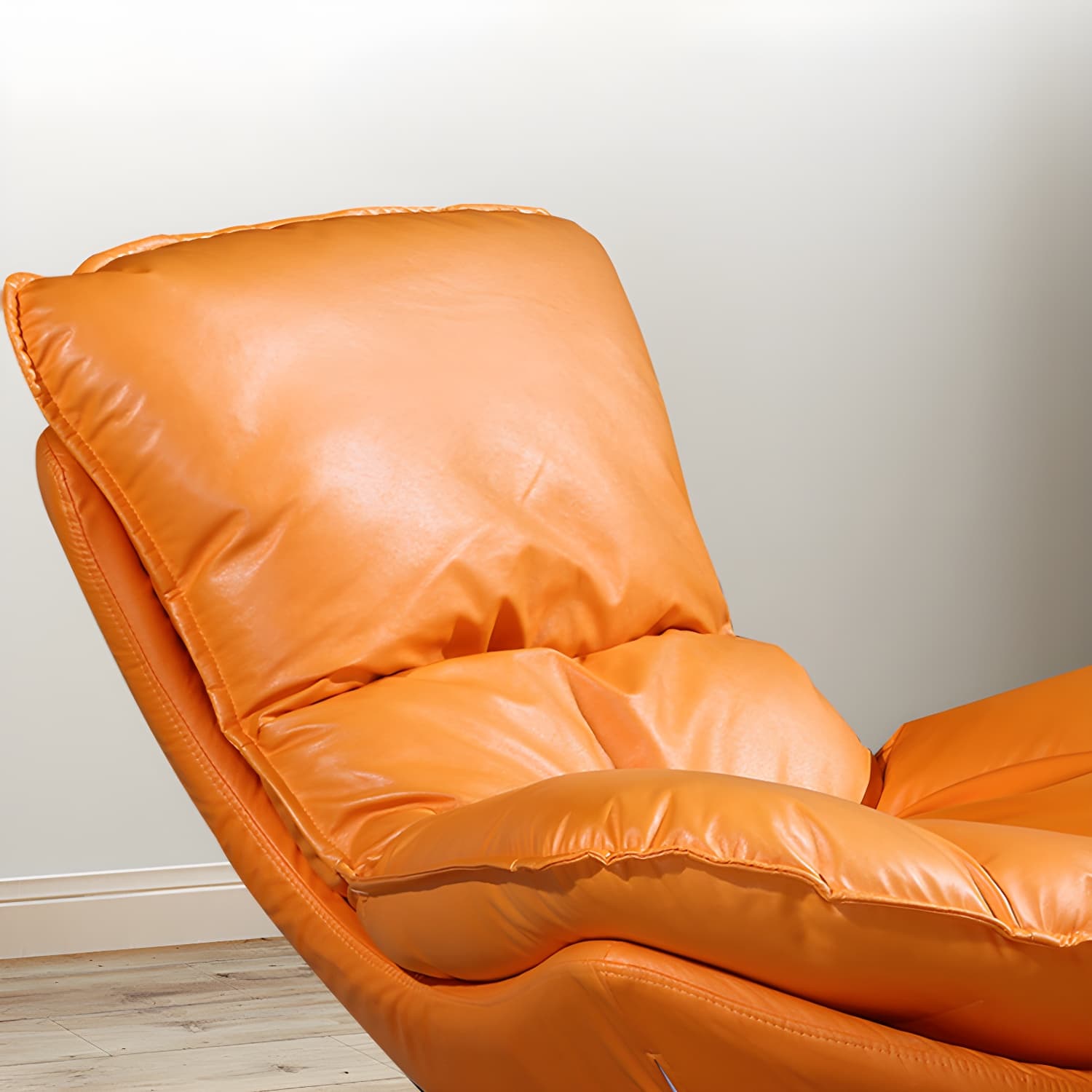 Modern Style Rocker Chair Metal Frame Dirt Resistant Spindle Upholstered Rocker Chair - image 13