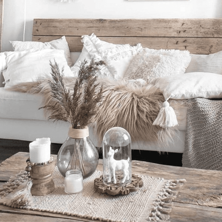 Classic Weathered Wood Wagon Wheel Pine Square Coffee Table with Rotating Roller Wheels for Home - image 5